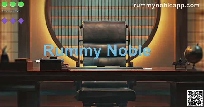 Rummy Noble app preview image showing a rummy-style game interface for Indian users